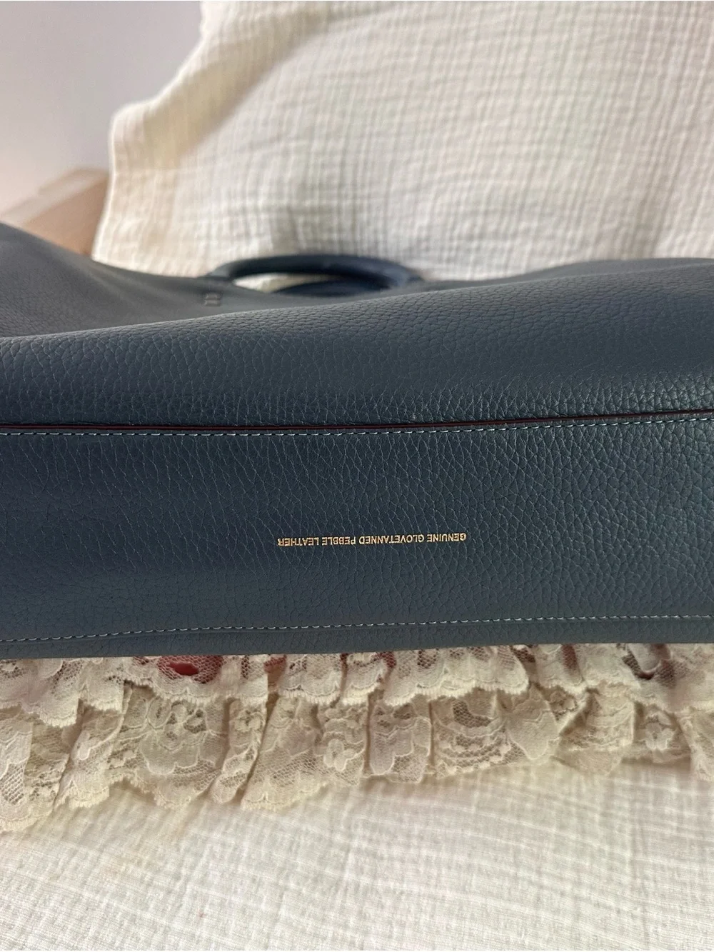 Coach Rogue Brief in Denim Blue with Coach Shark Charm Key Fob
